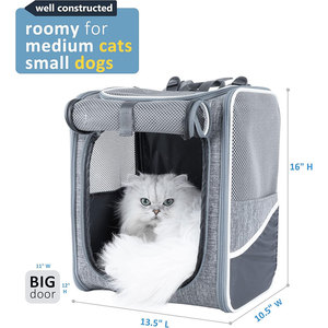 Mochila para mascotas para gatos medianos y perros pequeños, mochila de viaje portátil transpirable para gatos y perros con diseño ergonómico - Product Image 3