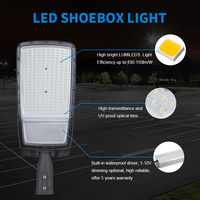 Lampe de rue LED KCD extérieure haute puissance, étanche IP65, haute luminosité, 50w 100w 200w 300w 500w 220v AC, avec cellule photoélectrique