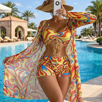 Ensemble de lingerie féminine en dentelle brodée avec soutien-gorge push-up et string bikini à chaîne en strass