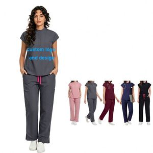 Tissu extensible en polyester et élasthanne, tenue chirurgicale pour médecins, uniformes d'hôpital, tailles plus grandes - Product Image 1