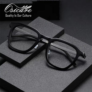 Lunettes en Titane de Luxe Marque de Luxe Lunettes Personnalisées Lunettes Rétro Lunettes Optiques Acétate Titane Montures de Lunettes pour Hommes - Product Image 1