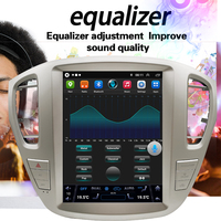 Reproductor Multimedia Vertical para Automóvil Tesla con Android 13 de 12.1 Pulgadas para Toyota Highlander 2001-2007, CarPlay Inalámbrico, GPS