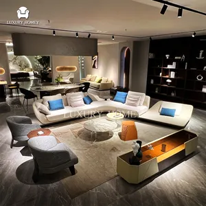 Miễn Phí Thiết Kế Đồ Họa Dịch Vụ Tùy Chỉnh Đồ Nội Thất Sang Trọng Logo Chuyên Nghiệp Đầy Đủ Phòng Khách Sofa Đặt Bữa Ăn Tối Biệt Thự Sofa Bộ Gỗ - Product Image 1