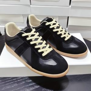 High Quality Luxury Retro <b>Leather</b> <b>Sneakers</b> Thick Sole Casual Loafers Fashion Breathable Lightweight Trainer Shoes - Product Image 1