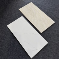 Carreaux muraux en marbre à motif brillant 300X600mm, modernes et simples, pour salles de bain, douches, cuisines, carreaux muraux brillants