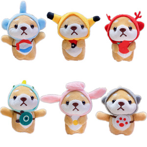 Juguetes de peluche de dibujos animados Plushie cachorro llavero bolsa encanto máquina de agarre muñeca al por mayor peluche <span class=keywords><strong>Shiba</strong></span> Inu perro animales de peluche llavero de juguete - Product Image 2