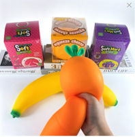 Jouet créatif en TPR en forme de fruits et légumes simulés, raisins de grande taille, à rebond lent, ultra-doux, durable, anti-stress, unisexe
