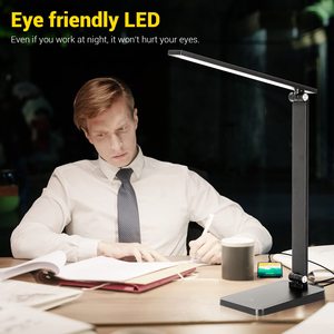 Lámpara de Escritorio LED <span class=keywords><strong>Greenergy</strong></span> de Excelente Calidad, Moderna, DC E26, 3 Niveles de Intensidad Regulable, Control Táctil, Aluminio+ABS, Temperatura de Color 3500/4500/6000K - Product Image 5