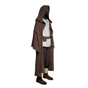 Costume complet personnalisé de <span class=keywords><strong>Star</strong></span> <span class=keywords><strong>Wars</strong></span> <span class=keywords><strong>Obi</strong></span>-<span class=keywords><strong>Wan</strong></span> Kenobi pour homme adulte en coton, lin et cachemire, cosplay de personnage de film, jeux de rôle - Product Image 3