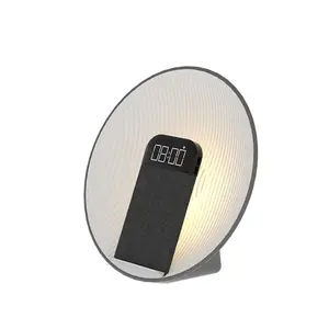 Sensore al chiaro di luna luce notturna ricarica wireless caricabatterie Wireless per telefono cellulare con luce a LED con altoparlante BT e sveglia