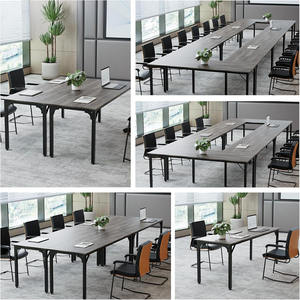 Escritorio de madera Extra largo de 8,7 pulgadas, mesa de oficina de 6,5 pies, almacenamiento duradero, almohadillas ajustables, estructura estable, ordenador para 2 personas - Product Image 4