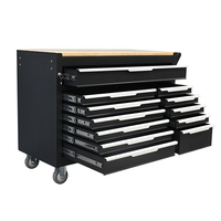 Chariot à outils en acier OEM à 12 tiroirs avec roues et outils pour les mécaniciens d'atelier