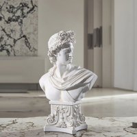Sculpture artisanale en résine personnalisée Objet décoratif Sculpture Apollon grecque antique classique