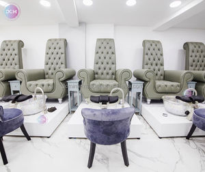 เก้าอี้ทำเล็บมือเล็บเท้าสำหรับสปาเดอลุกซ์ร้านทำจากเงินสุนัขจิ้งจอกญี่ปุ่น - Product Image 2