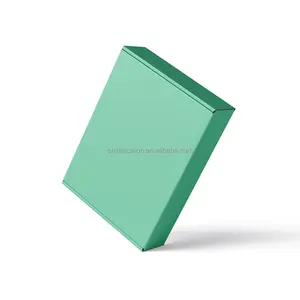 Kotak kemasan kertas bergelombang warna lipat MOQ rendah kotak kosmetik perhiasan pakaian dalam kotak kertas pakaian