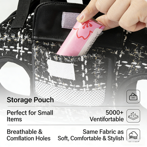 กระเป๋าใส่สัตว์เลี้ยงแบบพกพาสำหรับแมวและ<span class=keywords><strong>สุนัข</strong></span> ผ้าผสมคุณภาพพรีเมียม ผลิตตามสั่ง หรูหรา ใช้งาน<span class=keywords><strong>ได้</strong></span>หลากหลาย สะพายไหล่ได้ เหมาะสำหรับการ<span class=keywords><strong>เดิน</strong></span>ทาง - Product Image 4