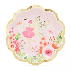 Fairy Theme Custom Printing Party Plate Fairy Theme Party Custom Hot Stamping Disposable Paper Plate Birthday Party Supplies - Product Image 5