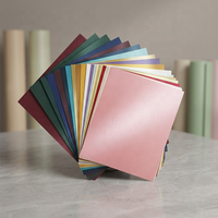 Papier nacré sur mesure 120 g/m² 250 g/m² Carton nacré scintillant pour emballage cadeau de boîte à vin et bouteille