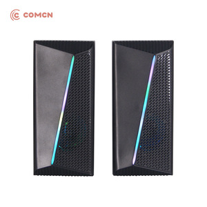 Comcn Desktop <b>Gaming</b> Speaker 6W Stereo With Colorful Led <b>Light</b> High Fidelity Audio For Pc Laptop - Product Image 5