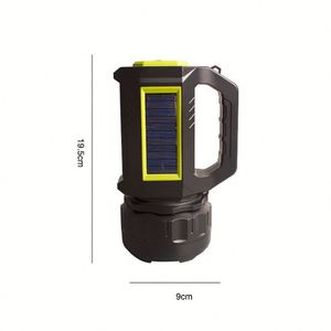 Proveedor profesional Abs Plastic Solar Powered Charging Strong Light Handheld Led Searchlight - Product Image 6