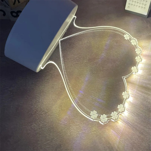 DIY niños regalo USB alimentado Led lámpara hogar Mesa Led en blanco nota tablero acrílico noche luz para Navidad Año Nuevo Decoración - Product Image 6
