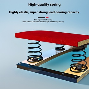 Planche à sauter à ressort en forme de S en acier pour adultes enfants pour le terrain d'athlétisme de campus entraînement physique divertissement sportif - Product Image 2