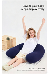 Wholesale Leisure Bedroom &amp; Living Room Playing <strong>Sleeping</strong> Rest U-shaped High Back Chair Lazy Sofa Couch Seat Bean Bag Chair Cover - Product Image 4