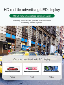 3G 4G reclame straat waterdichte LED auto dak twee zijden taxi dak P2 taxi dak display programmeerbaar voor informatie weergave dak - Product Image 3