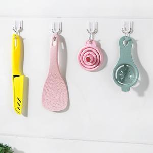 Small <b>Sticky</b> <b>Hook</b> Wholesale Round/square/U-shaped/flower-shaped Self-Adhesive <b>Hook</b> White Wall Strong Adhesive - Product Image 2