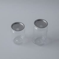 Bouteille transparente en PET avec couvercle en aluminium à languette, plusieurs spécifications, conteneur personnalisé pour soda et jus