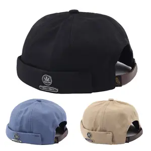 หมวกนักเทียบท่าผ้าฝ้าย DDA592,หมวกเบสบอลลายเซเลอร์เมล่อนไม่มีขอบหมวก