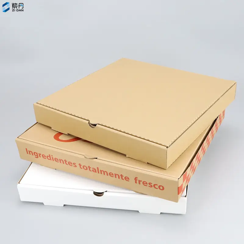 Zidan Custom Geprinte Fastfood Verpakkingsdozen Set Serie Weg Te Nemen Wegwerp Friet Kip Vleugel Burger Doos Pizza Bo