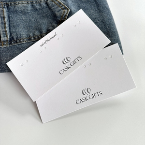 Espositore per Gioielli Personalizzato all'Ingrosso, Porta Orecchini per Più Paia, Etichette per Gioielli con Logo, Cartoncini Espositivi di Lusso Personalizzati - Product Image 2