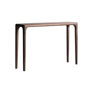 Mesa Consola de Madera Sólida, Estilo Moderno Minimalista, Mesa Larga de Entrada para Montar en la Pared, Diseño Estrecho para Sala de Estar - Product Image 3