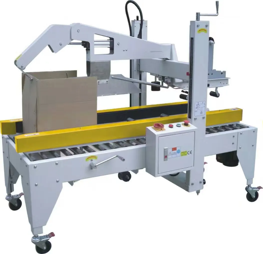 Cheap model Box Sealing Machine Suppliers Auto Flap Folding Carton tape machine carton open