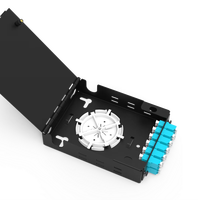 Compact Wall Mount Fiber Optic Patch Panel12/24 Core ODF Termination Small Size Fiber Distribution Box FOTB-LGX-WP