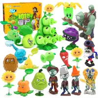 Ensemble complet de figurines de catapulte en vinyle souple pour enfants, jouets en PVC, zombies vs plantes, véritable, grande taille, vente en gros