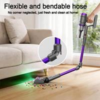 Aspirateur à main sans fil 60KPa 600W 4 modes de vitesse Mode automatique intelligent Longue autonomie Tige flexible Charge rapide Utilisation en voiture