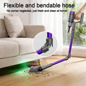 <span class=keywords><strong>Aspirateur</strong></span> à main sans fil 60KPa 600W 4 modes de vitesse Mode automatique intelligent Longue autonomie Tige flexible Charge rapide Utilisation en voiture - Product Image 3