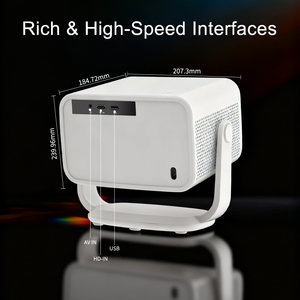 แคนโซน OEM มินิ LED แบบพกพา500ลูเมน Google <span class=keywords><strong>TV</strong></span> 4K โปรเจคเตอร์อัจฉริยะรองรับการเน้นเสียงโฮมเธียเตอร์ - Product Image 2