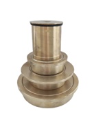 Bouchon de vidange de sol fileté rond en laiton massif robuste sur mesure de la fonderie Shengri