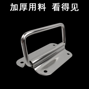 Stainless Steel Folding Pull Ring Handle Half Dumpling Shape Cabinet Door Hardware Die Casting Durable - Product Image 4