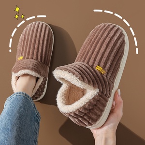 Pantofole Invernali Unisex in Flanella, Antiscivolo, Calde e Pelose, con Tallone Chiuso e Suola Spessa in Cotone, Ideali per il Post-Parto - Product Image 6