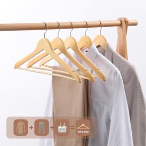 Cintres en bois personnalisés pour magasins de vêtements, cintres pour vêtements, costumes, manteaux, robes, Perchas De Madera, Cintre Vêtement Personnalisé - Product Image 3