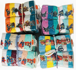Lot de 6 sous-vêtements triangulaires en coton biologique pour garçons, motifs de voitures, thème <span class=keywords><strong>super</strong></span>-<span class=keywords><strong>héros</strong></span>, style fin, pour tout-petits et jeunes enfants - Product Image 5