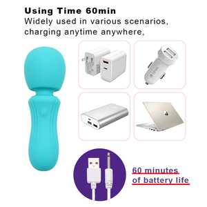 Varita vibradora AV de bajo ruido, silicona de grado alimenticio IPX7, estimulador de clítoris impermeable para hombres y mujeres, masturbadores para adultos - Product Image 2