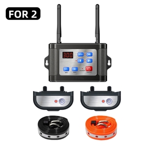 Sistema de valla electrónica para perro mascota con antena doble impermeable recargable para entrenamiento de perros Collar de entrenamiento de perros con valla inalámbrica 2 en 1 - Product Image 2
