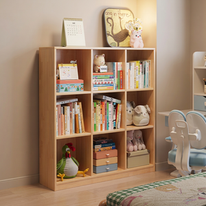 Bibliothèque moderne en bois avec étagères de rangement pour la maison, le bureau et le salon - Product Image 4