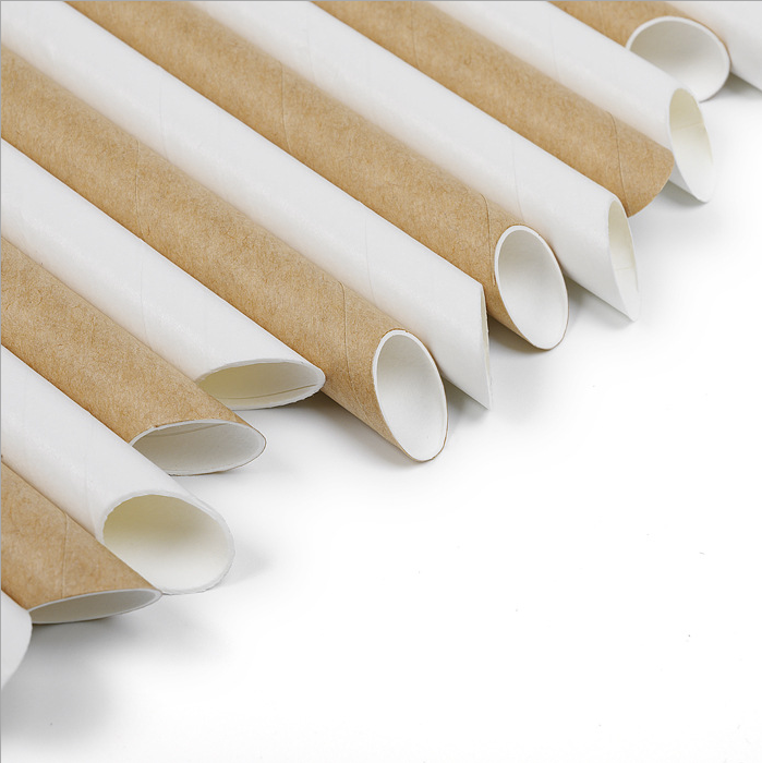 Disposable Sturdy Paper Straw for Juice Coffee Individual Packing Biodegradable Paper Straw