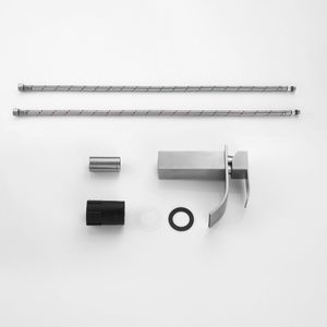 DB ก๊อกน้ำอ่างล้างหน้าแบบด้ามจับเดี่ยว, ก๊อกน้ำแบบหัวก๊อกอ่างน้ำควบคุมอุณหภูมิพร้อมชุดฝักบัวสำหรับใช้ในอพาร์ตเมนต์ - Product Image 5